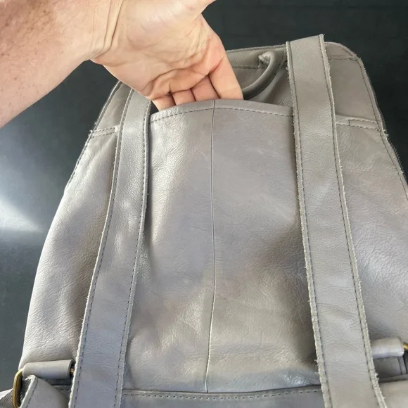 American Leather Co. Women's Gray Backpack - Picture 11 of 12